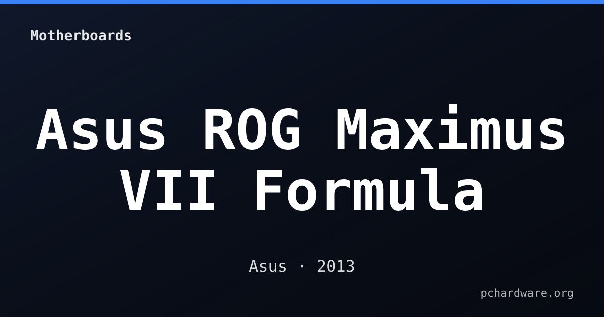 Asus ROG Maximus VII Formula card