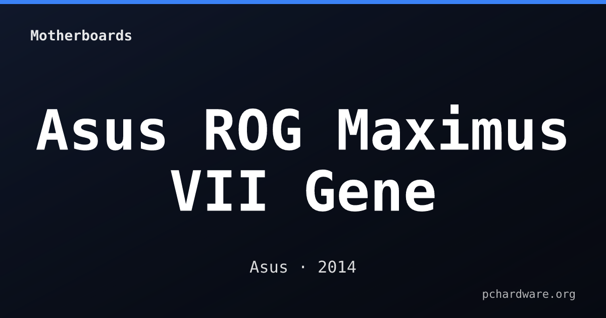 Asus ROG Maximus VII Gene card