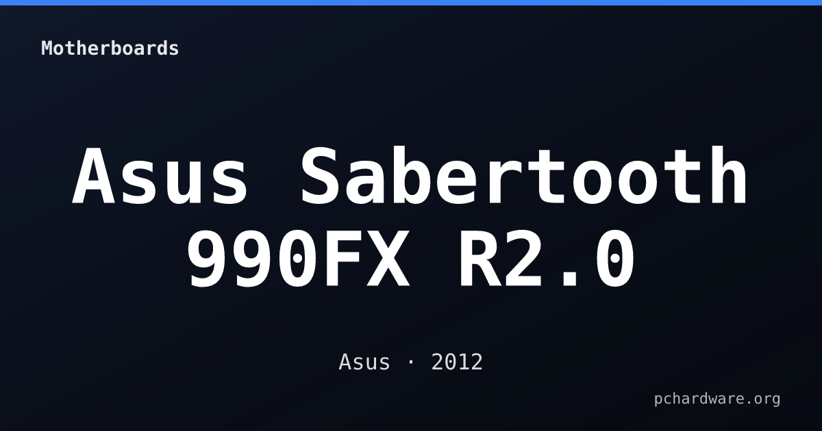 Asus Sabertooth 990FX R2.0 card