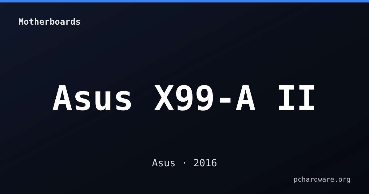 Asus X99-A II card