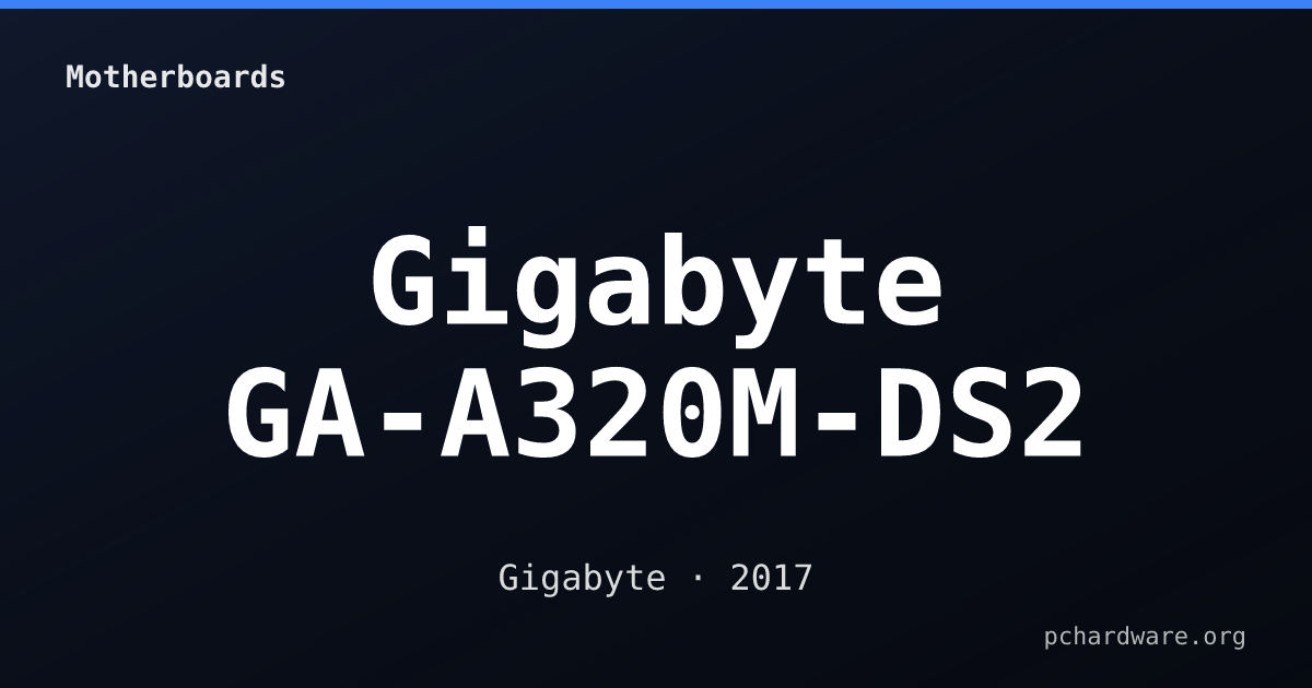 Gigabyte GA-A320M-DS2 card