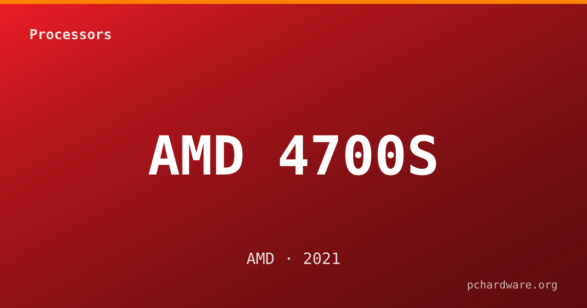 AMD 4700S card