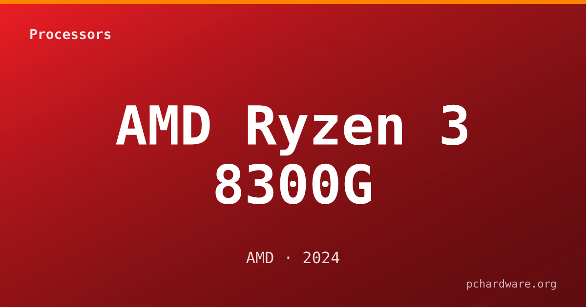 AMD Ryzen 3 8300G card
