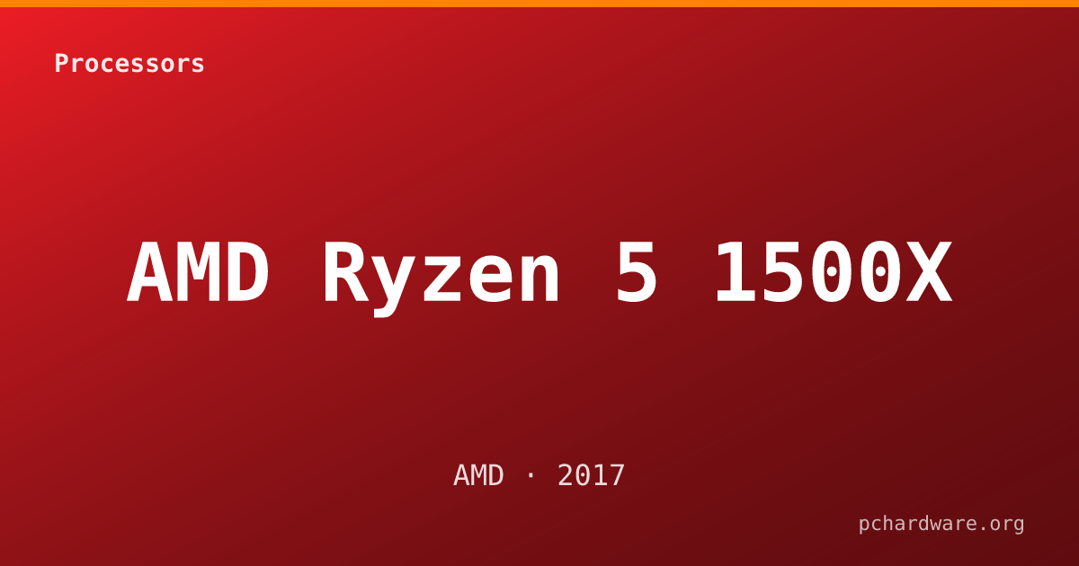 AMD Ryzen 5 1500X card