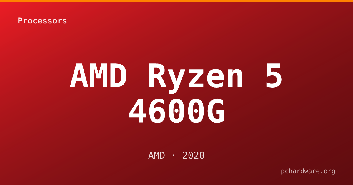 AMD Ryzen 5 4600G card