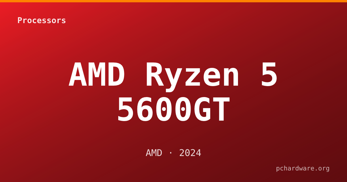 AMD Ryzen 5 5600GT card