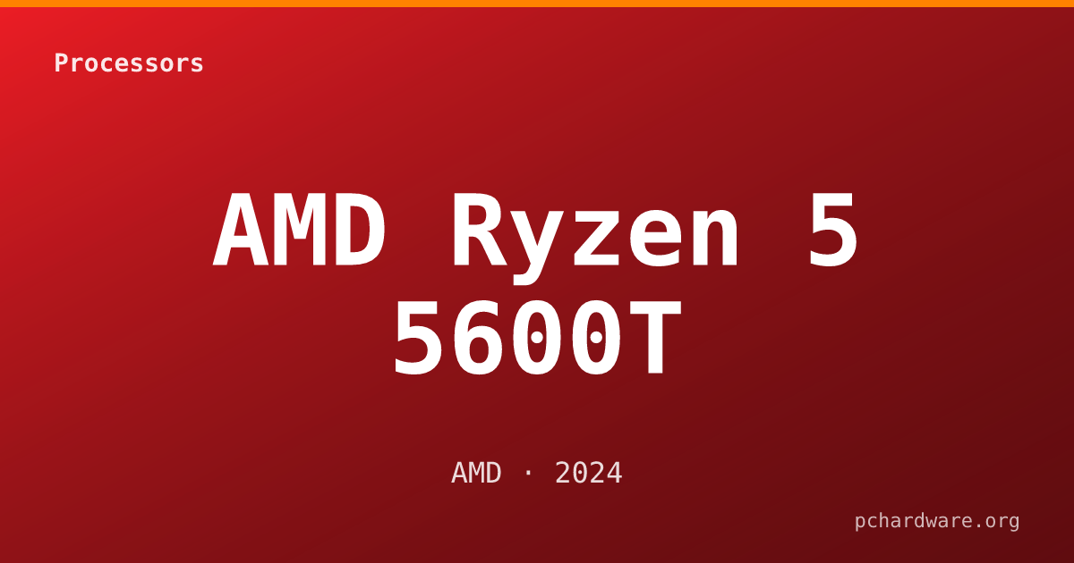 AMD Ryzen 5 5600T card