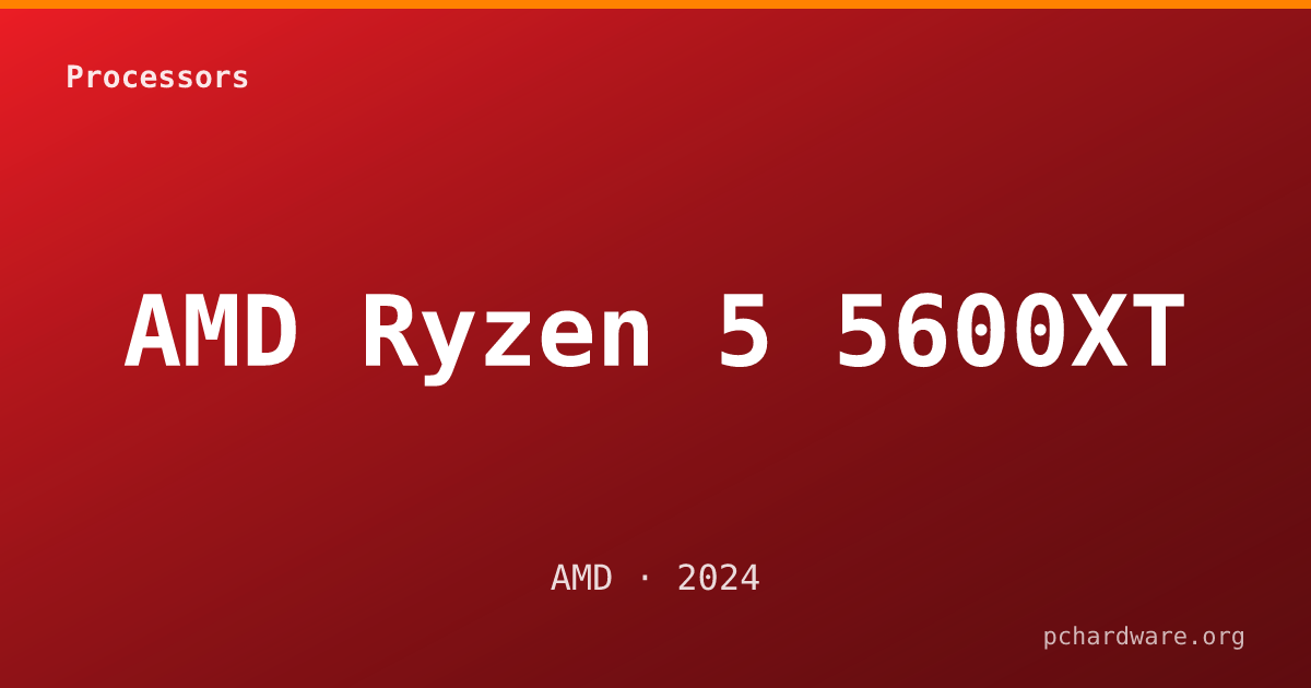 AMD Ryzen 5 5600XT card