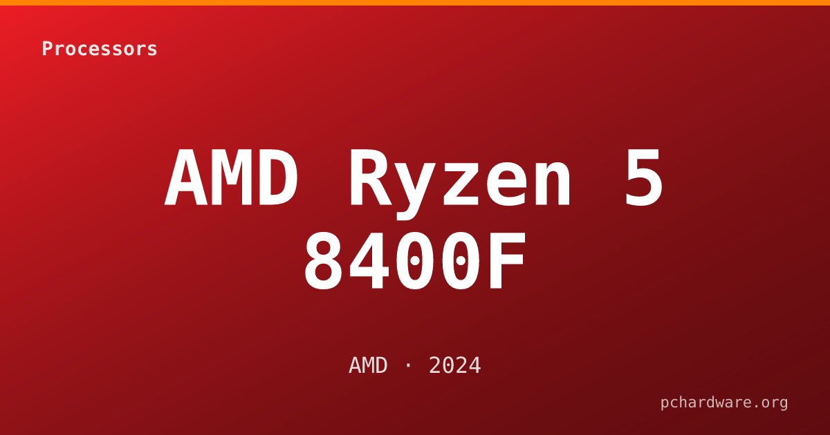 AMD Ryzen 5 8400F card