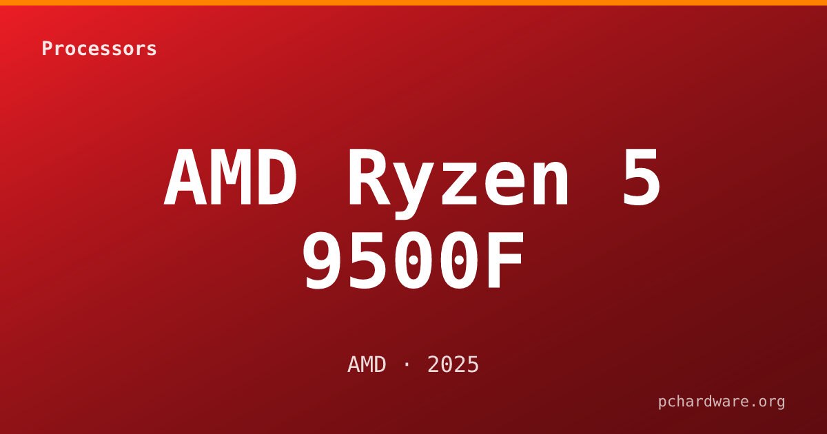 AMD Ryzen 5 9500F card