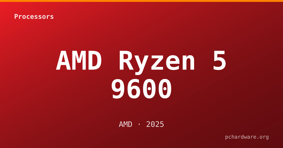 AMD Ryzen 5 9600 card