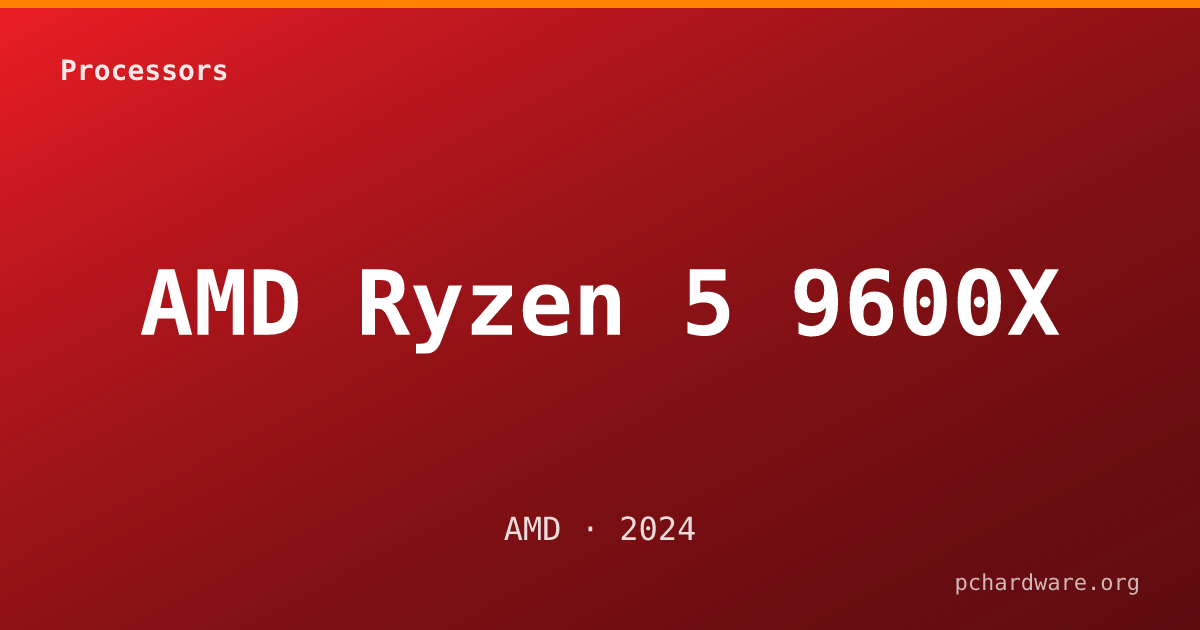 AMD Ryzen 5 9600X card