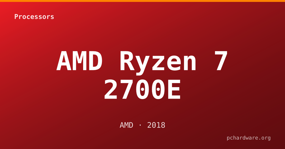 AMD Ryzen 7 2700E card