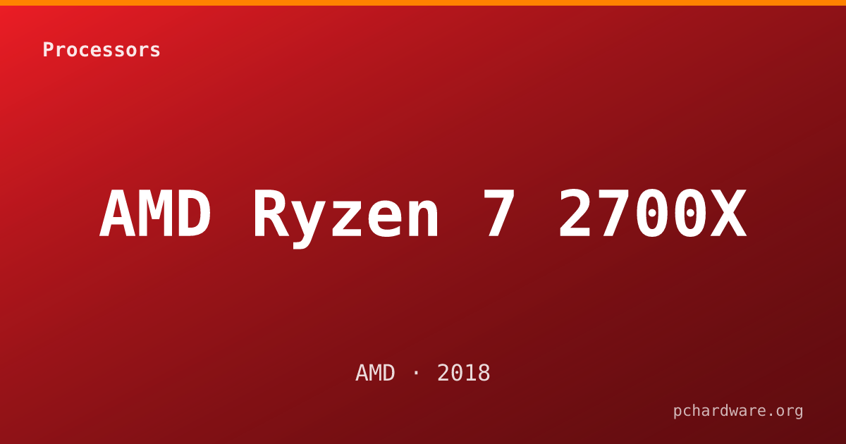 AMD Ryzen 7 2700X card