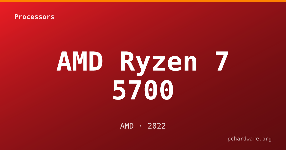 AMD Ryzen 7 5700 card