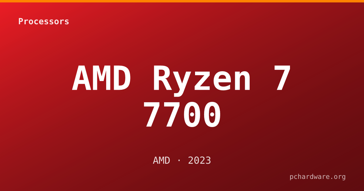 AMD Ryzen 7 7700 card