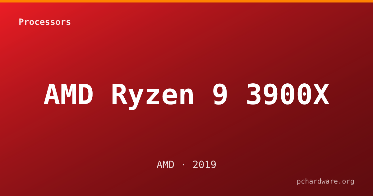 AMD Ryzen 9 3900X card