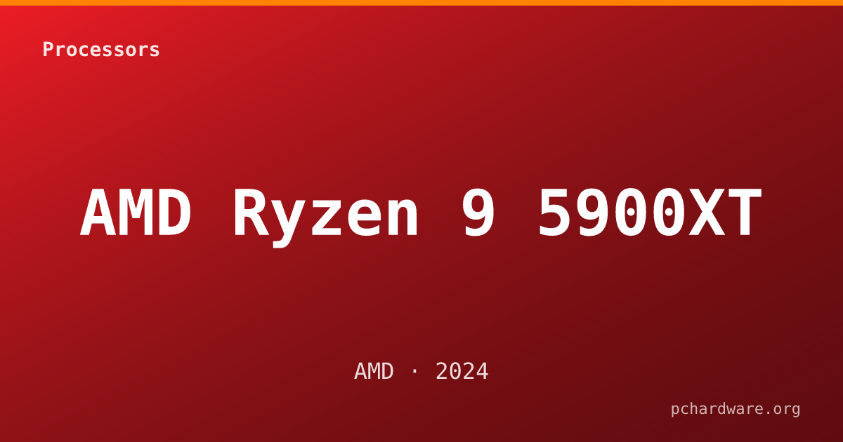 AMD Ryzen 9 5900XT card