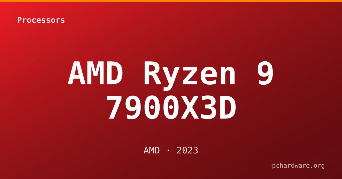 AMD Ryzen 9 7900X3D card