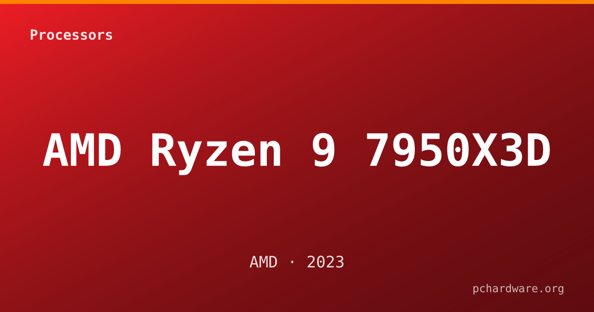 AMD Ryzen 9 7950X3D card