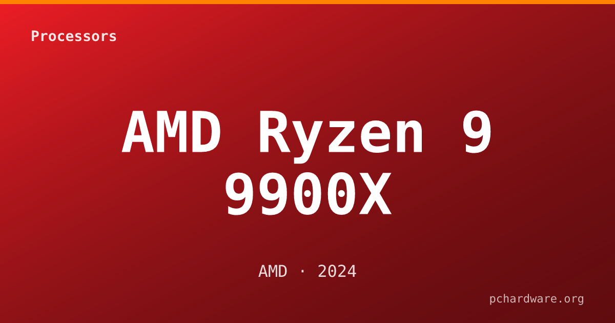 AMD Ryzen 9 9900X card