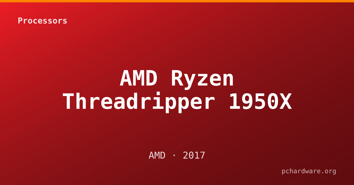AMD Ryzen Threadripper 1950X card