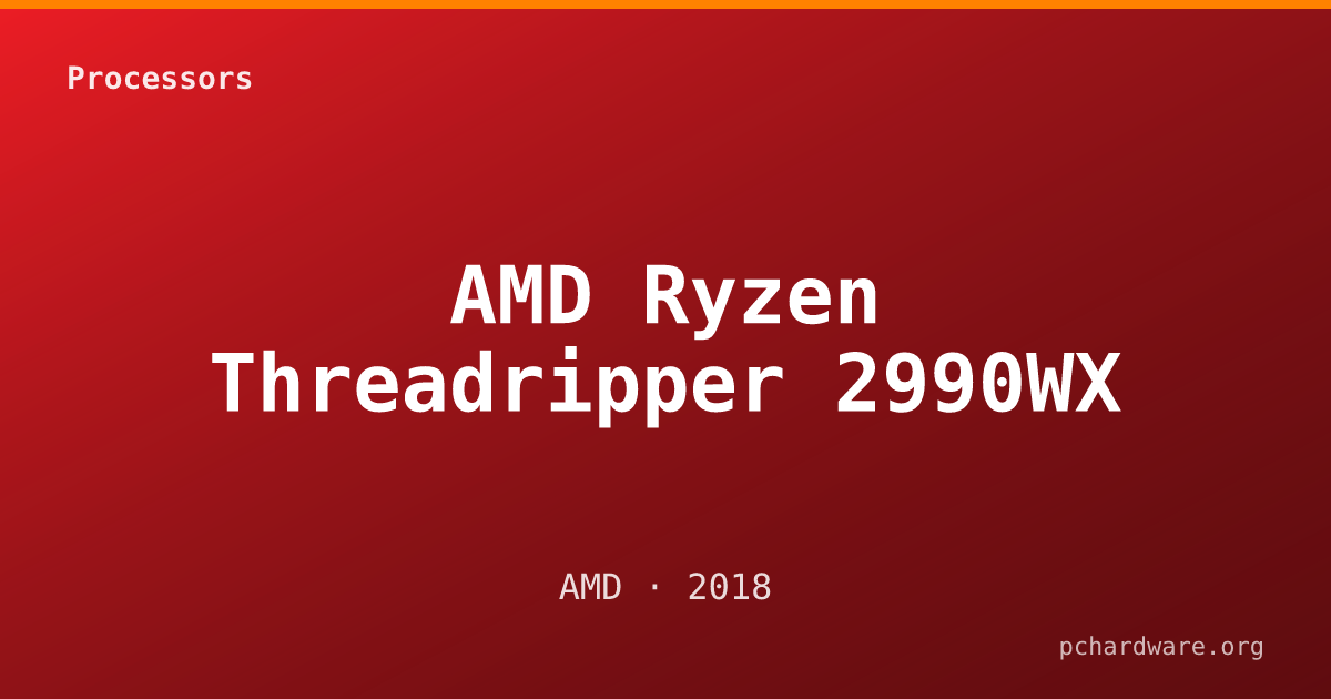 AMD Ryzen Threadripper 2990WX card