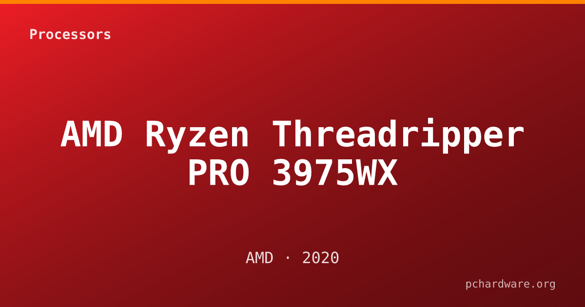 AMD Ryzen Threadripper PRO 3975WX card