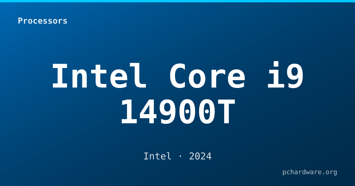 Intel Core i9 14900T card