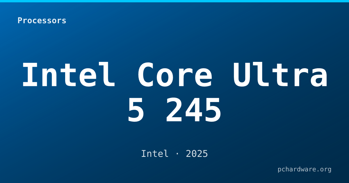 Intel Core Ultra 5 245 card