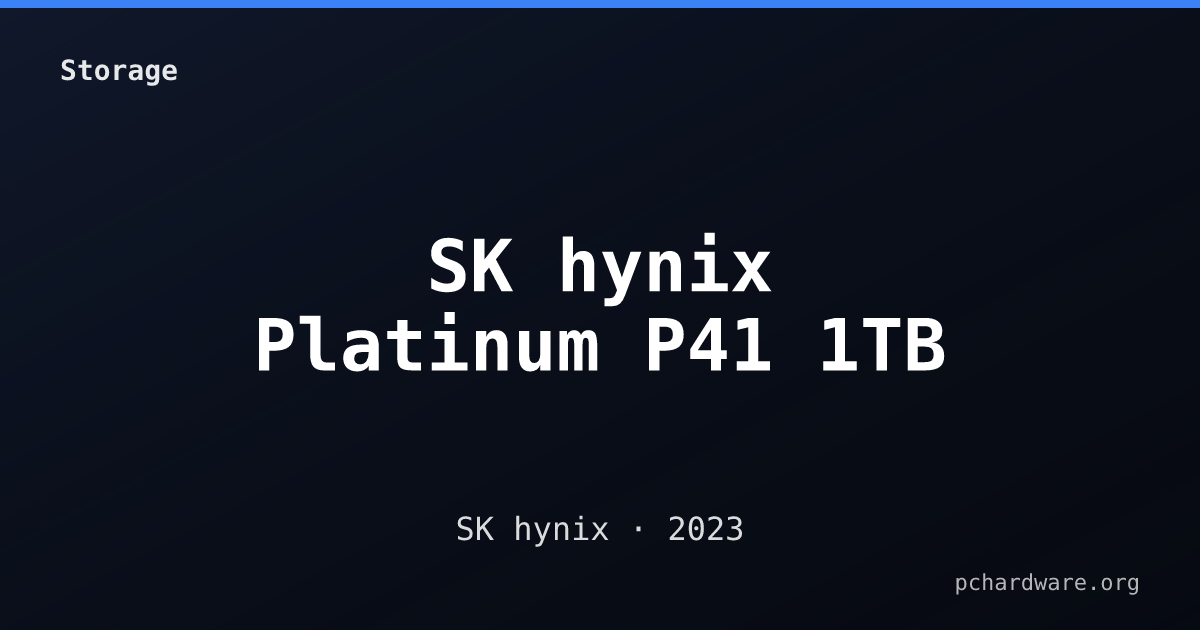 SK hynix Platinum P41 1TB card